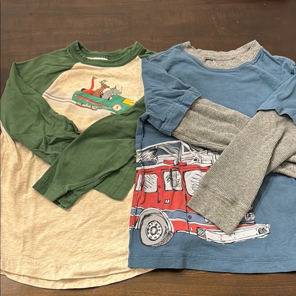 Kids Green and Blue Long Sleeve Shirts - Picture 1 of 1